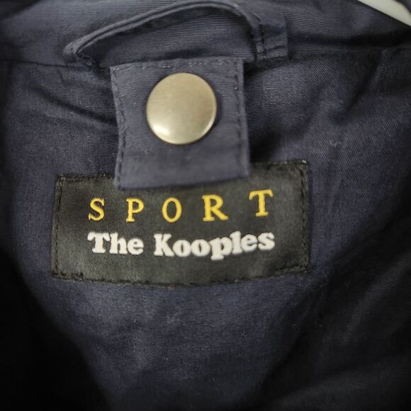 The Kooples Full Zip 5 Pocket Military Style Navy Blue Overcoat XS - Picture 4 of 8